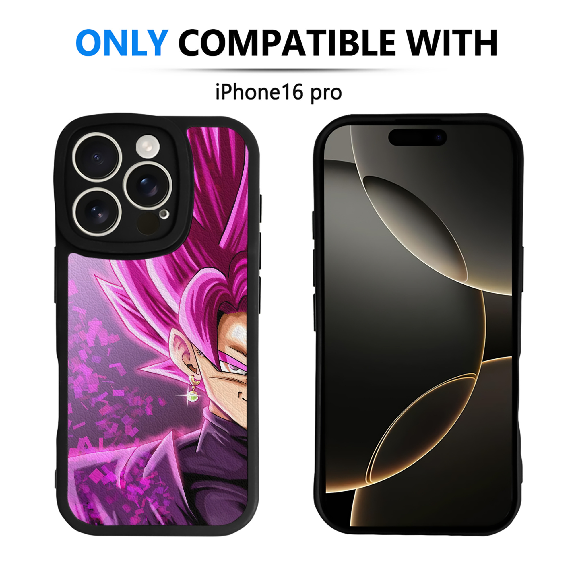 （画像用） ドラゴンボール DRAGON BALL 【iPhone 16シリーズ対応】シリコンスマホケース（レザー調） 材質：シリコン